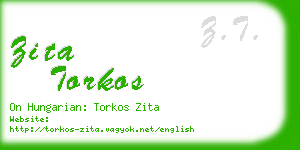 zita torkos business card